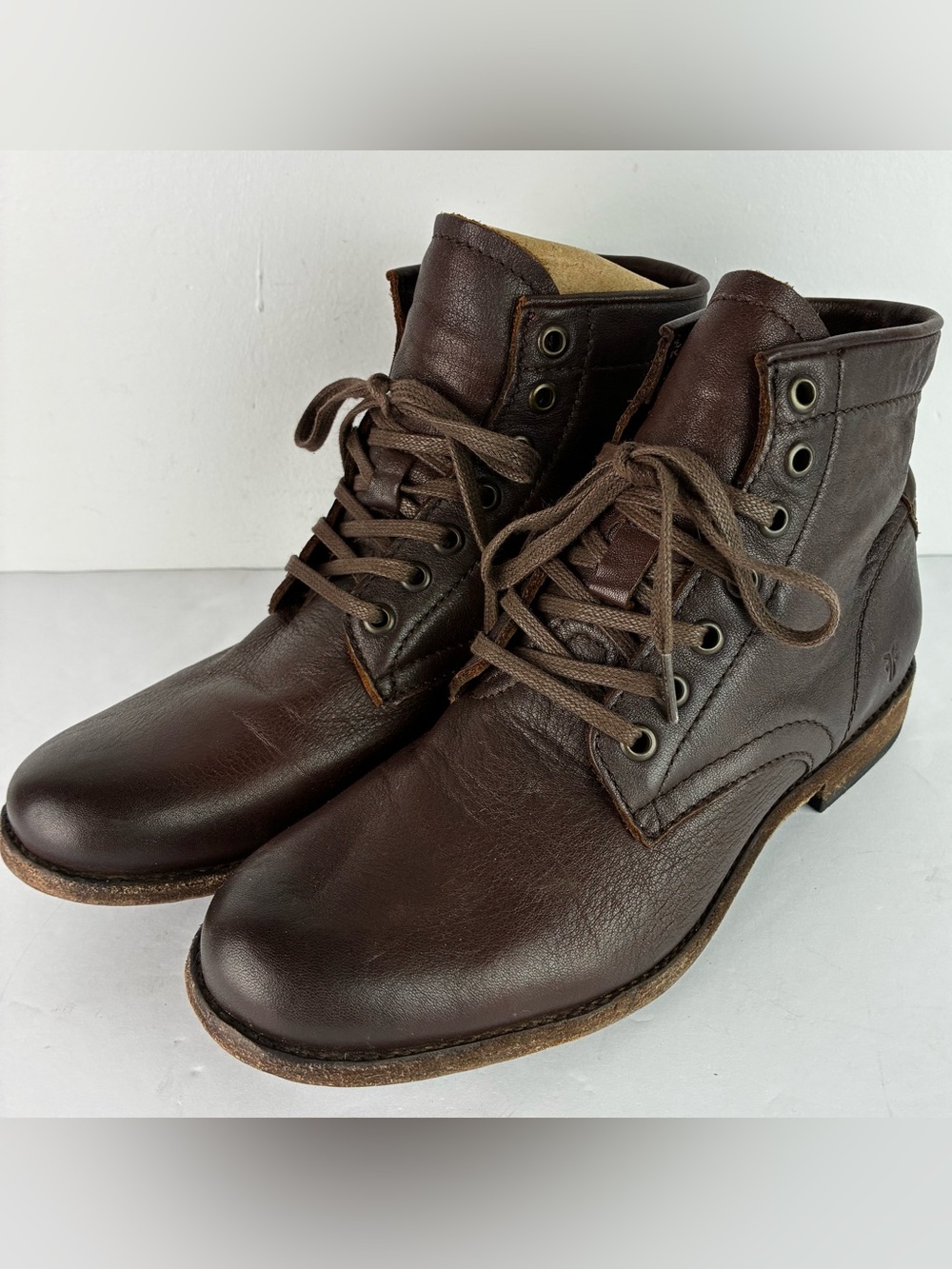 Frye Tyler Lace-Up Leather Boots